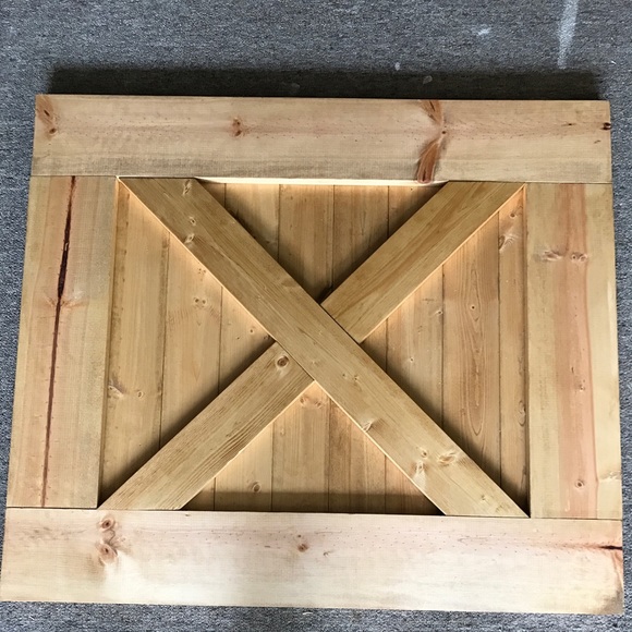 Custom Gate Made To Fit Your Exact Opening. Stained And Sealed with hardware inc - Picture 3 of 9